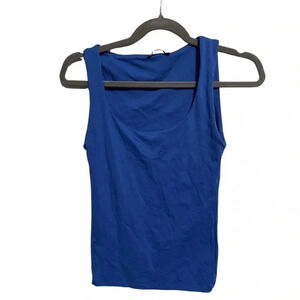 Zara | Square Neck Royal Blue Sleeveless Top | Size L